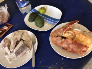 ガラパゴス諸島で魚料理