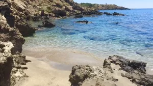 ギリシャ　クレタ島　フランゴカステッロ ビーチ/ Frangokastelo beach